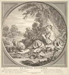 Pastoral Poetry, ca. 1742. Creator: Claude Augustin Duflos le Jeune