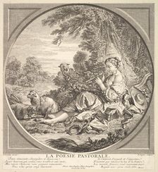 Pastoral Poetry, ca. 1742. Creator: Claude Augustin Duflos le Jeune