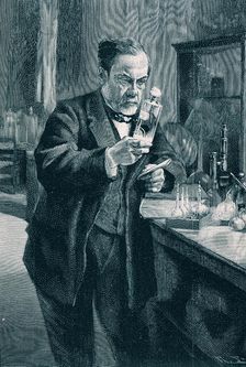 Pasteur, Louis (1822 - 1895), French chemist and bacteriologist, engraving