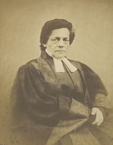 Pasteur Monod, 1854-1855. Creator: Nadar