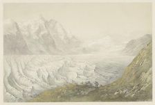 Pasterze glacier near Heiligenblut, 1824-1888. Creator: Karoly Lajos Libay