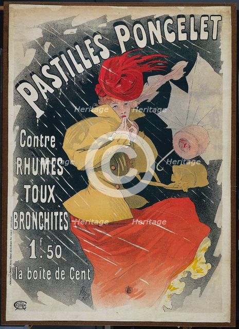 Pastilles Poncelet, 1896. Creator: Jules Chéret (French, 1836-1932).
