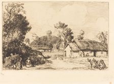 Pastime of Rest, Vendee (Le jeu du reposoir, Vendee). Creator: Auguste Lepere