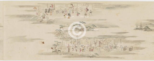 Pastimes and occupations of the twelve months, Edo period, late 17th-early 18th century. Creator: Hanabusa Itcho.