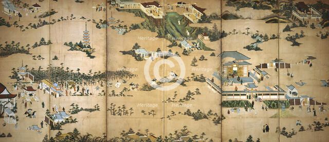 Pastimes and Pleasures in the Eastern Hills of Kyoto, between 1615 and 1624. Creator: Anon.