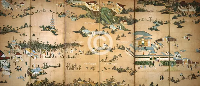 Pastimes and Pleasures in the Eastern Hills of Kyoto, between 1615 and 1624. Creator: Anon.