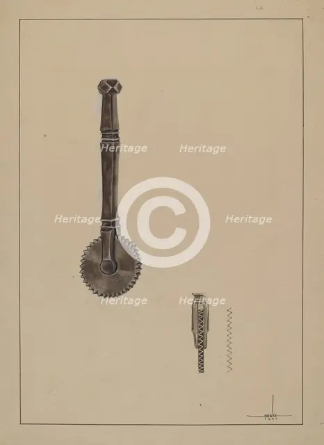Pastry Jagger, 1937. Creator: James Drake.