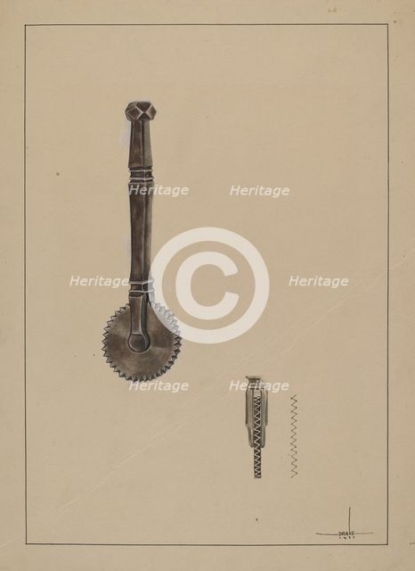 Pastry Jagger, 1937. Creator: James Drake.