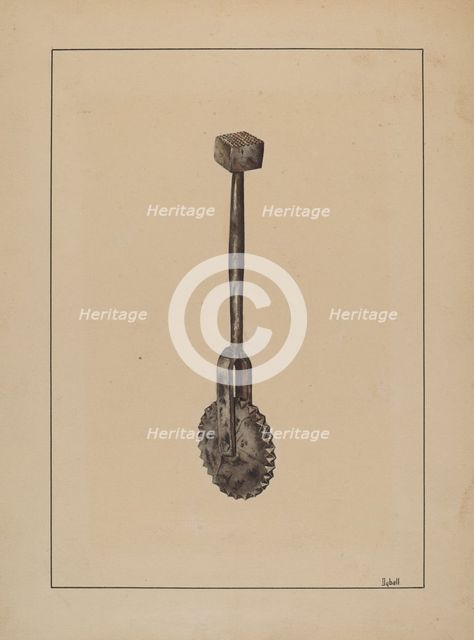 Pastry Jagger, c. 1937. Creator: Adelaide Dyball.