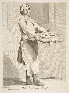 Pastry Seller, 1738. Creator: Caylus, Anne-Claude-Philippe de