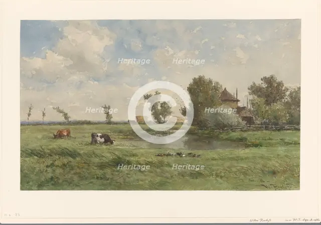 Pasture, 1832-1892. Creator: Willem Roelofs.
