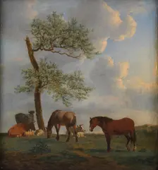 Pasture with Horses and Cattle, 1660. Creator: Adriaen van de Velde