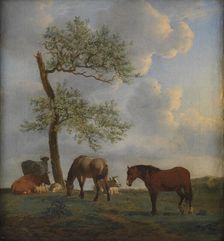 Pasture with Horses and Cattle, 1660. Creator: Adriaen van de Velde