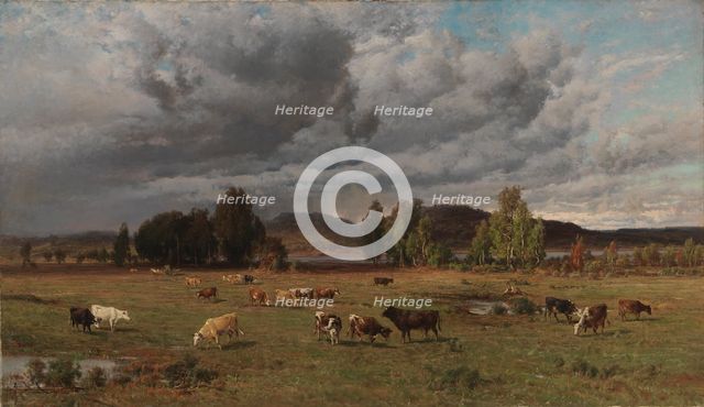 Pasture in Häme, 1881. Creator: Hjalmar Munsterhjelm.