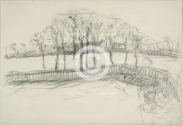 Pasture in Normandy, c. 1870–71. Creator: Jean Francois Millet.