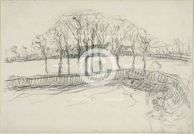 Pasture in Normandy, c. 1870–71. Creator: Jean Francois Millet.
