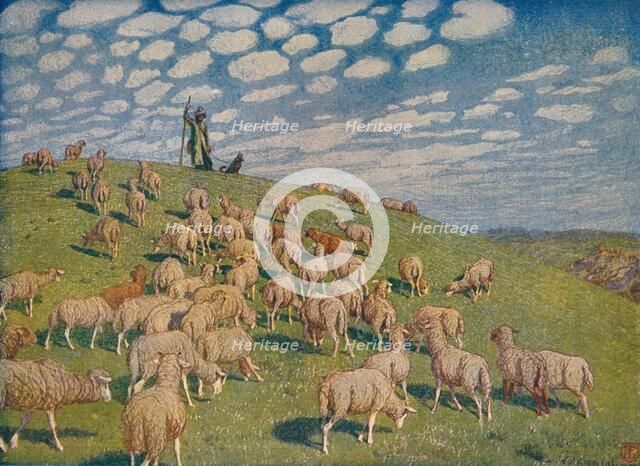 'Pasture in Spring', c1900 (1903-1904).  Artist: Hans Richard von Volkmann.