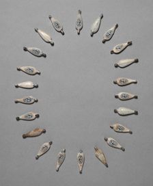 Petal-Shaped Beads, c. 1391-1353 BC. Creator: Unknown