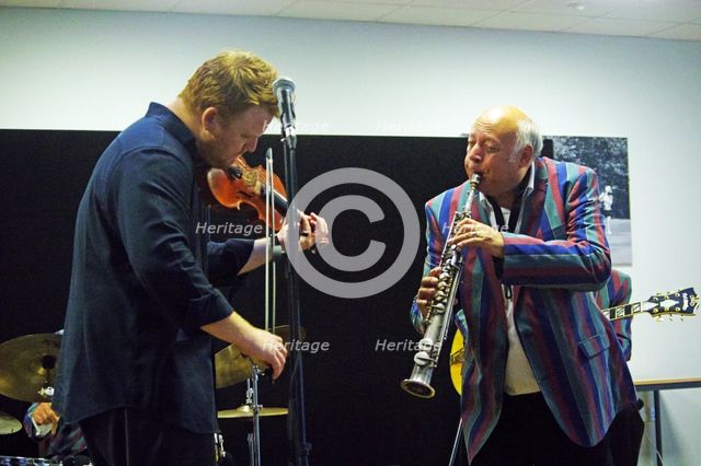 Pete Allen and Ben Holder, Deanwood Park Golf Course, Newbury, Berks, 13 October 2019. Creator: Brian O'Connor.