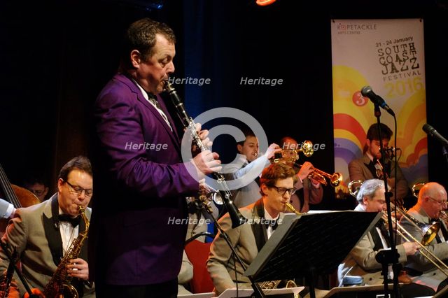Pete Long, Ropetackle Arts Centre, Shoreham, West Sussex, Jan 2016. Artist: Brian O'Connor.