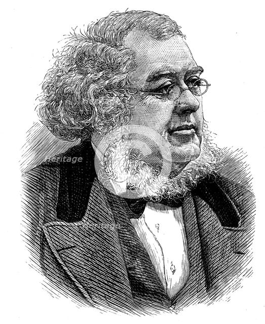Peter Christian Asbjornsen (1812-1885), Norwegian folklorist and naturalist. Artist: Unknown
