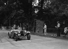 Peter Clark's HRG, winner of a silver award at the MCC Torquay Rally, July 1937. Artist: Bill Brunell