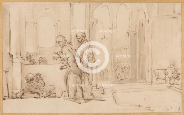 Peter and John at the Temple Gate, 1626/69. Creator: Willem Drost.