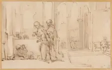 Peter and John at the Temple Gate, 1626/69. Creator: Willem Drost