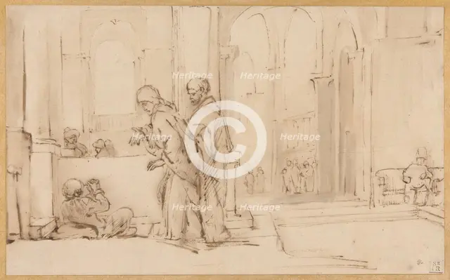 Peter and John at the Temple Gate, 1626/69. Creator: Willem Drost.