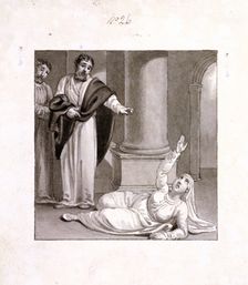 Peter and Sapphira, wife of Ananias c1810-c1844. Artist: Henry Corbould