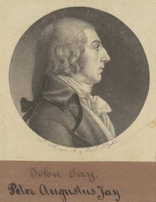 Peter Augustus Jay, 1797. Creator: Charles Balthazar Julien Févret de Saint-Mémin