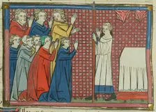 Peter Bartholomew with the Holy Lance, 1337. Creator: Maître de Fauvel (active 1314-1340)