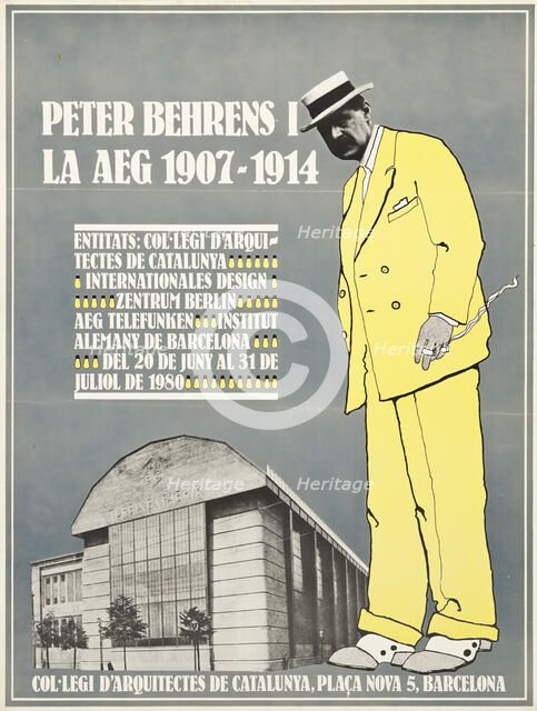 Peter Behrens and AEG 1907-1914 (Poster). Artist: Anonymous 