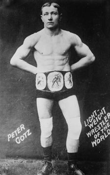 Peter Gotz - lightweight wrestler of the world, between c1910 and c1915. Creator: Bain News Service