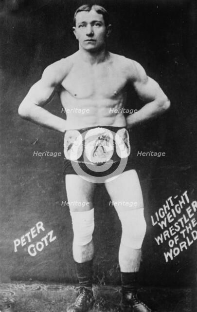 Peter Gotz - lightweight wrestler of the world, between c1910 and c1915. Creator: Bain News Service.