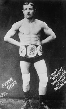 Peter Gotz - lightweight wrestler of the world, between c1910 and c1915. Creator: Bain News Service