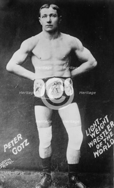 Peter Gotz - lightweight wrestler of the world, between c1910 and c1915. Creator: Bain News Service.
