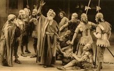 Peter denies Jesus, 1922. Creator: Henry Traut