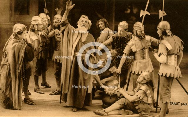 Peter denies Jesus, 1922.  Creator: Henry Traut.