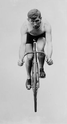 Peter Drobach [on bike] 12/5/12, 1912. Creator: Bain News Service