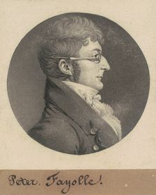 Peter Fayolle, 1809. Creator: Charles Balthazar Julien Févret de Saint-Mémin