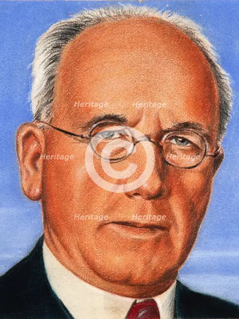 Peter Fraser 1944 (cropped), c1944. Creators: William Timym, Central Office of Information.
