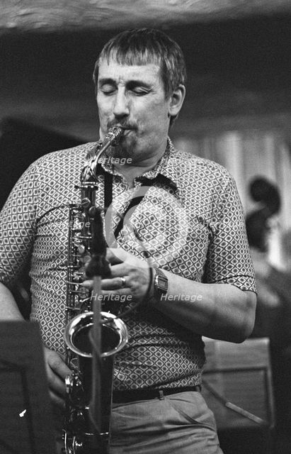 Peter King, Bass Clef, London, May 1985. Creator: Brian O'Connor.