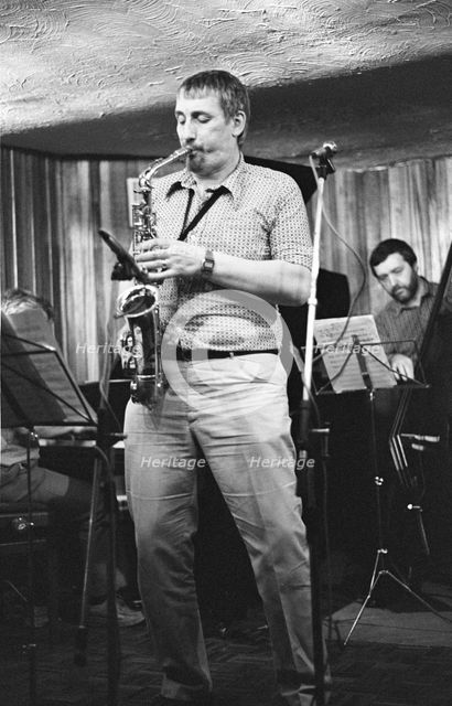 Peter King, Bass Clef, London, May 1985. Creator: Brian O'Connor.