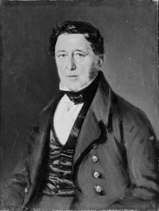 Peter Hiort Lorenzen, Schleswig state deputy, the artist's brother-in-law, 1840-1844. Creator: Christian Albrecht Jensen