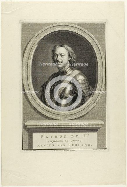 Peter I of Russia, 1752. Creator: Jacobus Houbraken.