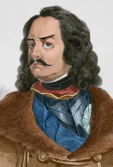 Peter I, (Peter the Great) (1672-1725), Tsar and Emperor of al the Russias, 1839. Detail. Creator: Augustin François Lemaitre