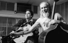 Peter Ind (bass) and Howard Alden, Tenor Clef, Hoxton Sq, London, July, 1992. Creator: Brian O'Connor