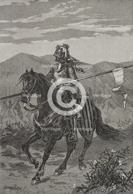 Peter III of Aragon (1240-1285), so-called "the Great", 1890. Creator: Joan Serra y Pausas.