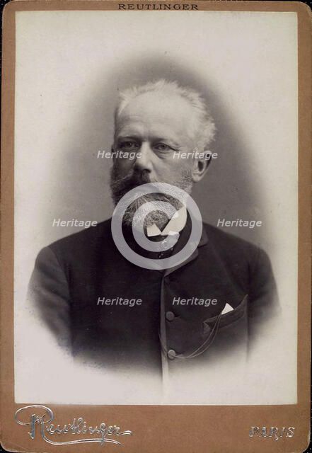 Peter Ilich Tchaikovsky, Russian composer, late 19th century. Artist: Charles Reutlinger